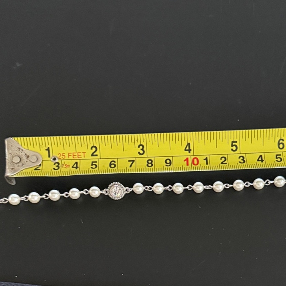 VSA PEARL BEADED WRAP NECKLACE 6MM PEARLS CREAM - NWT - Picture 5 of 11